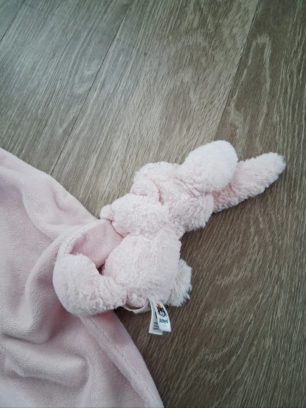 Jellycat Bashful Pink Bunny Soother Baby Lovey Security Blanket Plush